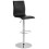 Adjustable black bar stool SOHO