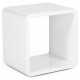 Cube design blanc empilable pour table basse, étagère, meuble d'appoint... VERSO
