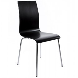 Multi-purpose BLACK chair with a sleek design CLASSIC