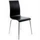 Chaise noire, simple et polyvalente CLASSIC