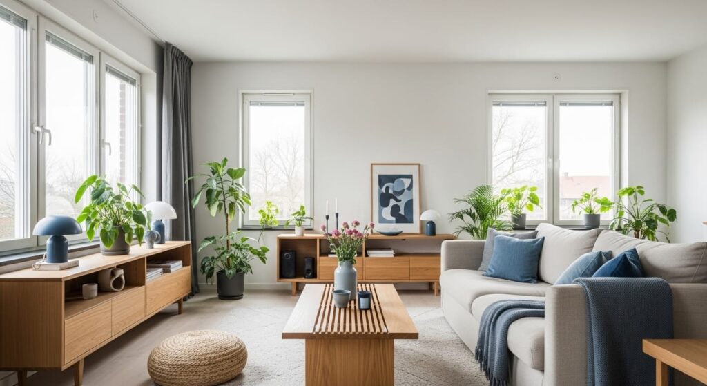 Salon au design scandinave épuré salon au design scandinave épuré