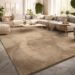 Tapis Monochrome Moderne Beige Foncé : Élégance et Confort 160x220 cm