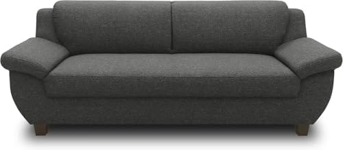 Canapé 3 places anthracite DOMO. collection Canapé 3 places anthracite DOMO. collection
