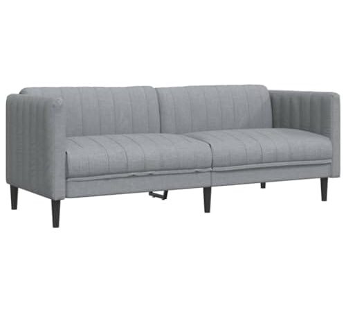 Canapé 3 Places Gris Clair Confortable Canapé 3 Places Gris Clair Confortable