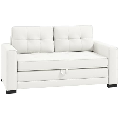 Canapé Convertible 2 Places Blanc Moderne Canapé Convertible 2 Places Blanc Moderne