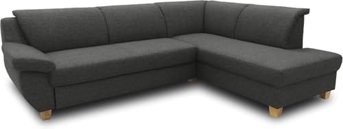 Canapé d'angle classique anthracite 254x186 cm Canapé d'angle classique anthracite 254x186 cm