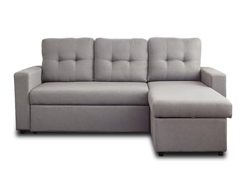 Canapé d'angle Convertible 4 Places en Tissu Canapé d'angle Convertible 4 Places en Tissu