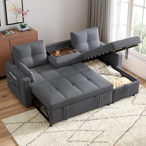 Canapé d'angle convertible avec rangement intégré Canapé d'angle convertible avec rangement intégré