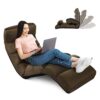 Fauteuil Relaxant Convertible en Daim Fauteuil Relaxant Convertible en Daim