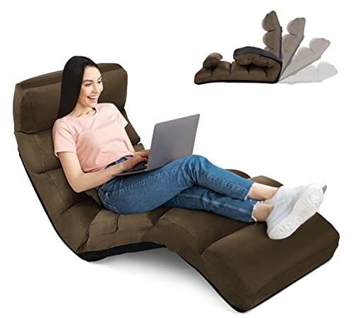 Fauteuil Relaxant Convertible en Daim Fauteuil Relaxant Convertible en Daim