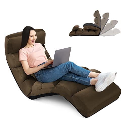 Fauteuil Relaxant Convertible en Daim Fauteuil Relaxant Convertible en Daim