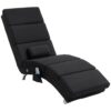 Fauteuil Relax Massant avec Chauffage Noir Fauteuil Relax Massant avec Chauffage Noir