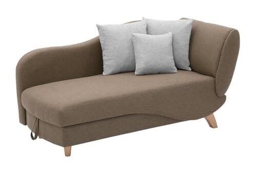Méridienne Gauche Convertible Marron avec Coffre Méridienne Gauche Convertible Marron avec Coffre