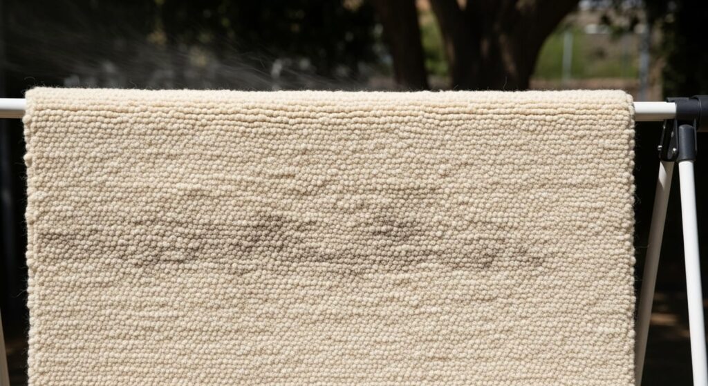 séchage d'un tapis en laine après son nettoyage séchage d'un tapis en laine après son nettoyage