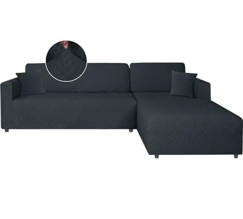 Housse Canapé d'Angle Extensible 2 Pièces Housse Canapé d'Angle Extensible 2 Pièces