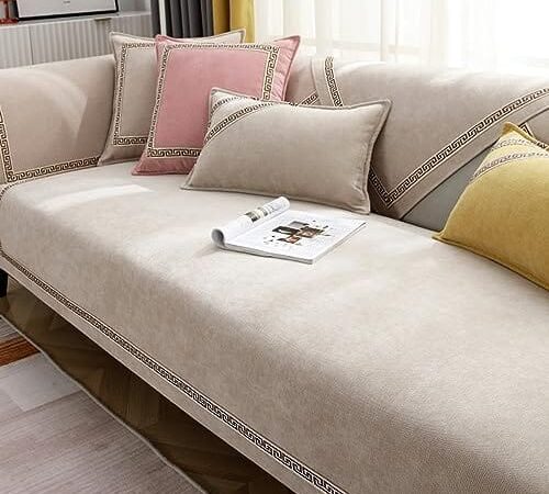 Housse de Canapé Antidérapante Beige