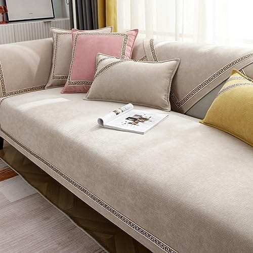 Housse de Canapé Antidérapante Beige Housse de Canapé Antidérapante Beige