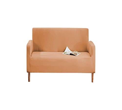 Housse de canapé extensible 2 places beige Housse de canapé extensible 2 places beige