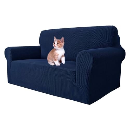 Housse de canapé extensible 2 places bleue Housse de canapé extensible 2 places bleue