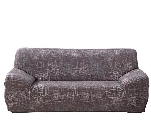 Housse de canapé extensible en polyester rouge Housse de canapé extensible en polyester rouge