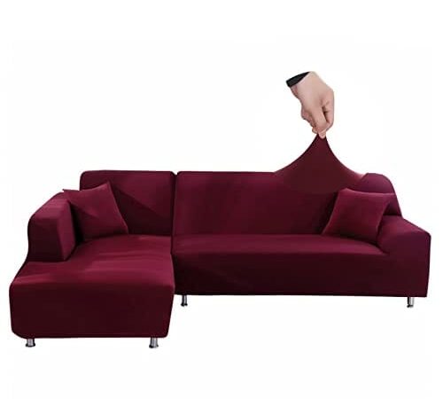 Housse de Canapé Extensible Élégante Bordeaux Housse de Canapé Extensible Élégante Bordeaux