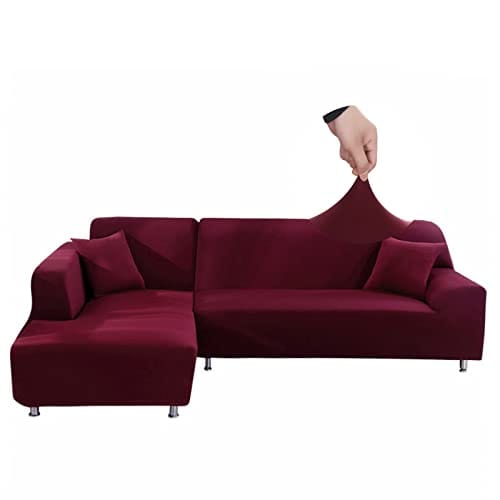 Housse de Canapé Extensible Élégante Bordeaux Housse de Canapé Extensible Élégante Bordeaux