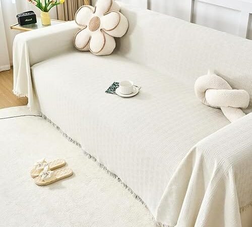 Housse de Canapé Grande Taille Beige