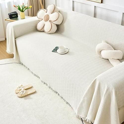 Housse de Canapé Grande Taille Beige Housse de Canapé Grande Taille Beige