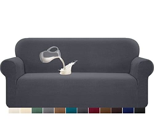 Housse de canapé stretch imperméable gris