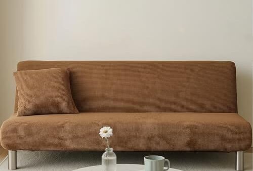Housse extensible pour canapé pliant sans accoudoirs