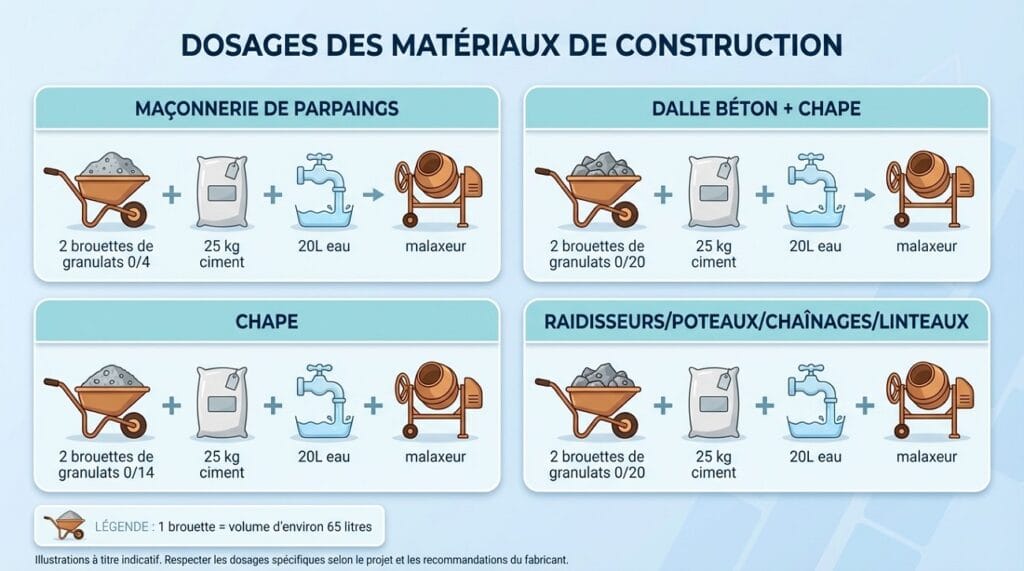 Dosage des matériaux de construction Dosage des matériaux de construction