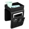 Organisateur Canapé avec Plateau Amovible Noir Organisateur Canapé avec Plateau Amovible Noir