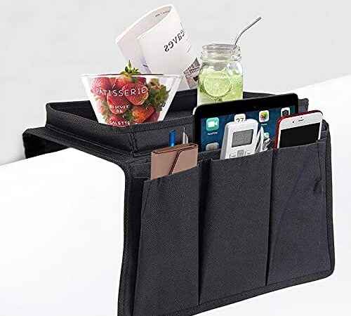 Organisateur de Canapé avec Poches et Plateau
