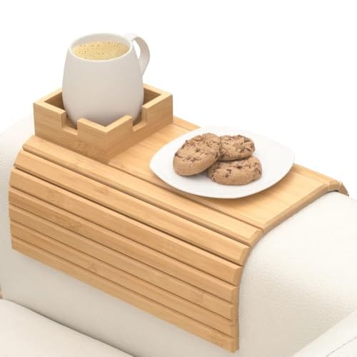 Plateau Accoudoir Canapé Avec Porte-Gobelet