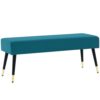 Banc Bout de Lit en Velours Vert Banc Bout de Lit en Velours Vert