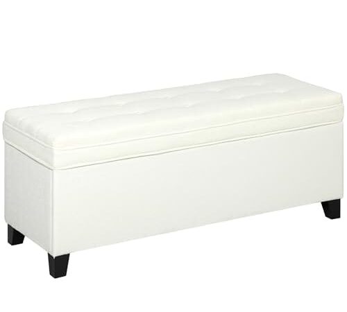 Banc de Rangement Capitonné avec Siège