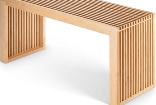 Banc en Bambou Pratique et Élégant Banc en Bambou Pratique et Élégant