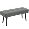 Banc Moderne en Velours Côtelé Banc Moderne en Velours Côtelé