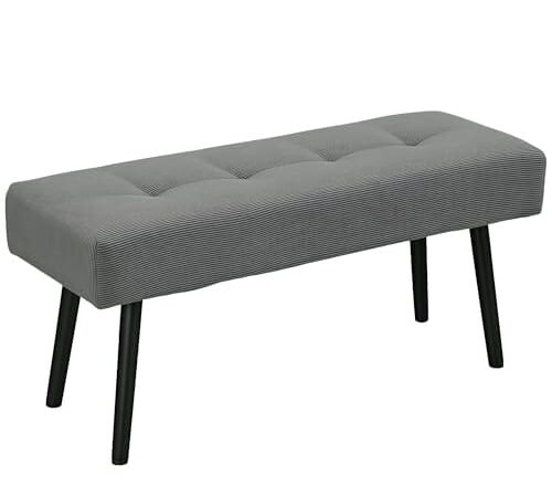 Banc Moderne en Velours Côtelé Banc Moderne en Velours Côtelé