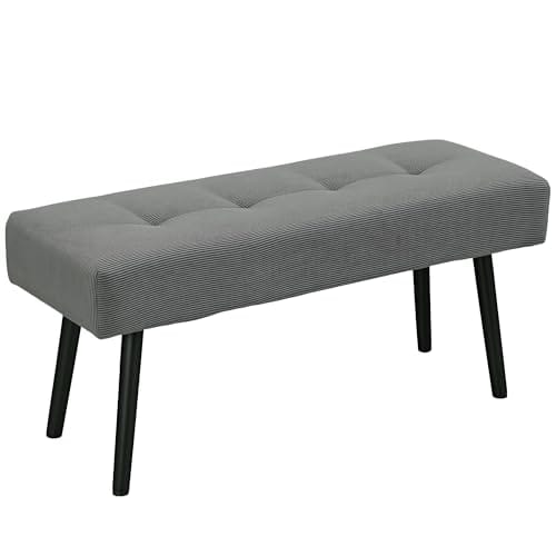 Banc Moderne en Velours Côtelé Banc Moderne en Velours Côtelé