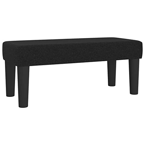 Banc Multifonctionnel Noir en Tissu