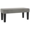 Banc Velours Gris Clair Multifonctionnel Banc Velours Gris Clair Multifonctionnel