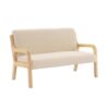 Banquette scandinave enfant en bois beige Banquette scandinave enfant en bois beige