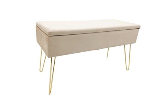 Banquette Scarlett en Velours Crème Banquette Scarlett en Velours Crème