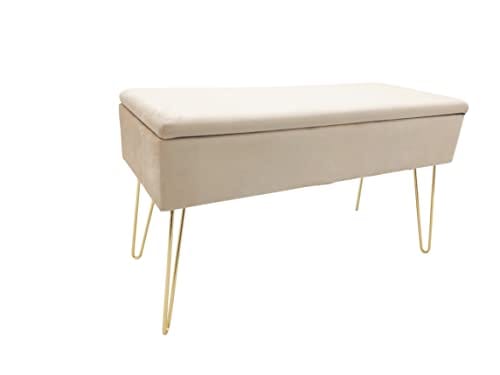 Banquette Scarlett en Velours Crème Banquette Scarlett en Velours Crème