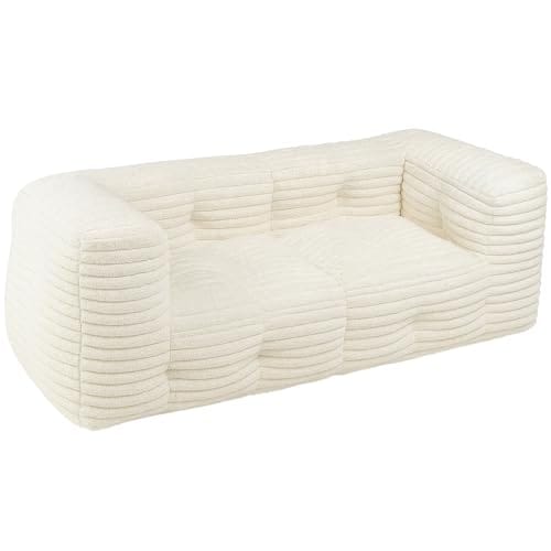 Canapé Modulable 3 Places Blanc et Doux Canapé Modulable 3 Places Blanc et Doux