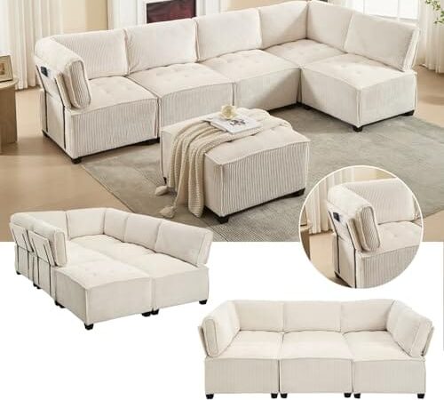 Canapé Modulable 6 Places Convertible Canapé Modulable 6 Places Convertible