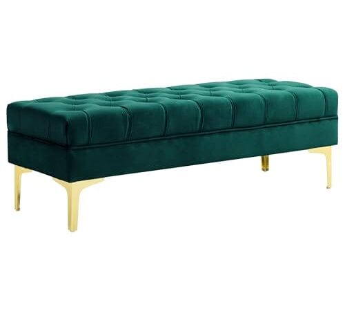 HOMCOM Banc Banquette Capitonnée Chic HOMCOM Banc Banquette Capitonnée Chic