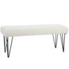 HOMCOM Banc Bout de Lit Moderne en Tissu HOMCOM Banc Bout de Lit Moderne en Tissu