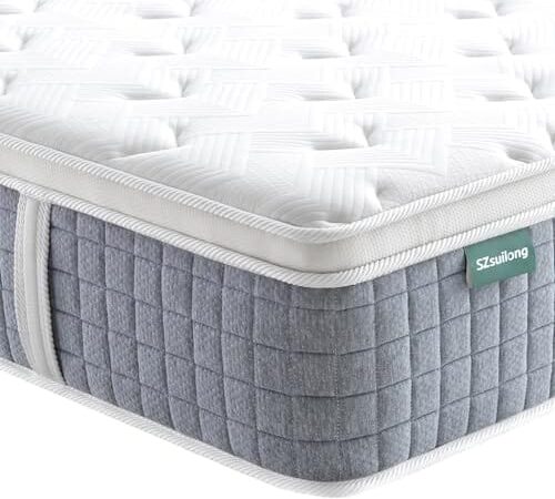 Matelas SZsuilong 90x200 Mousse à Mémoire